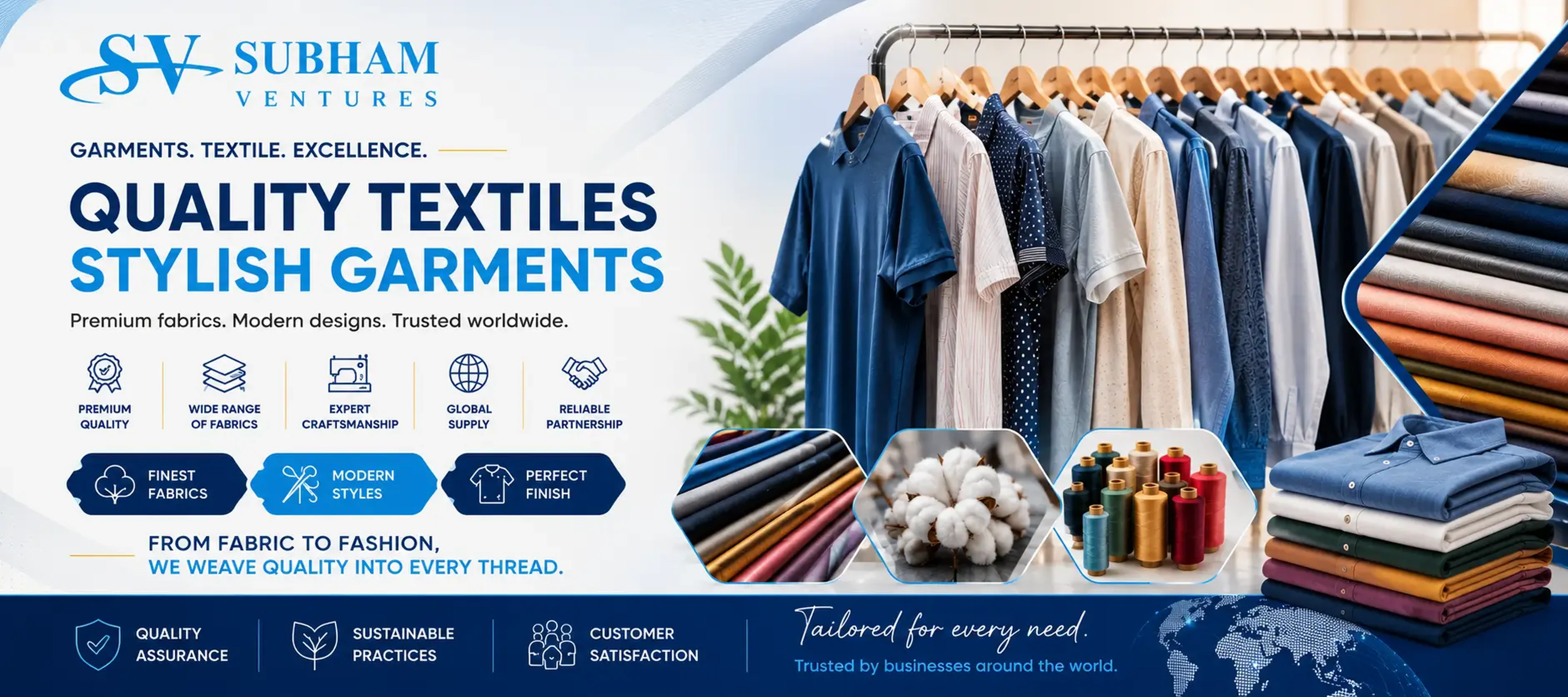 Quality Textiles, Stylish Garments - Subham Ventures